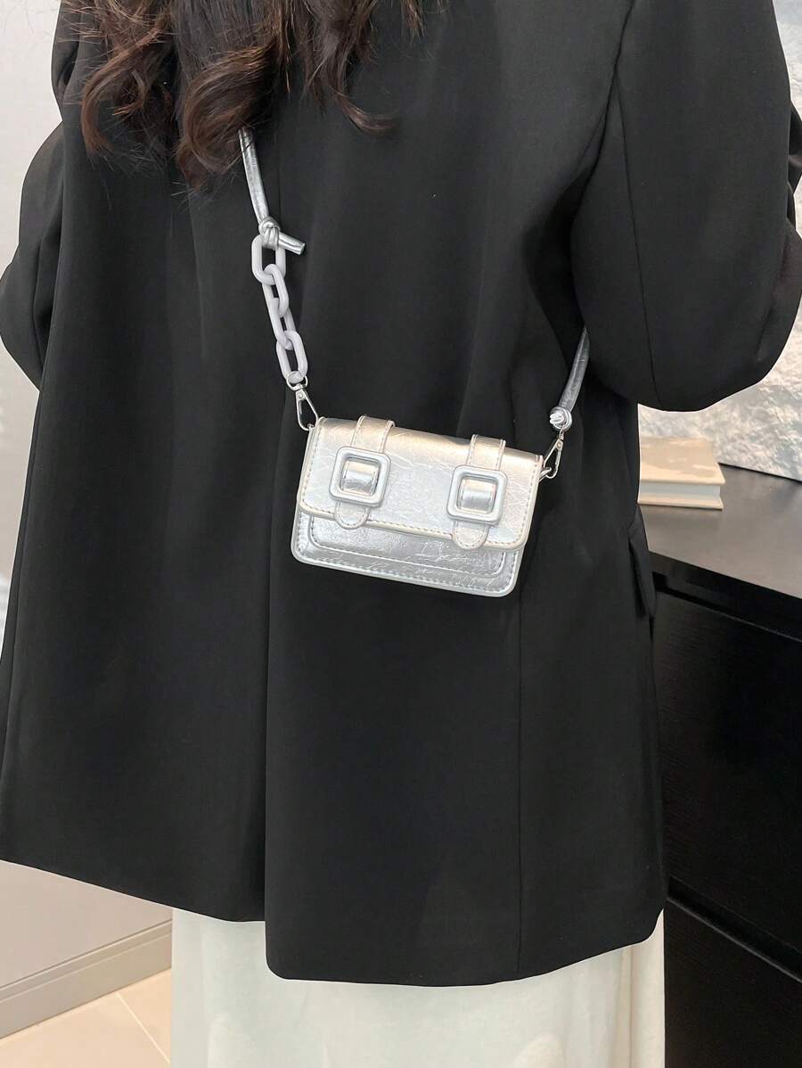 Women's Mini Lipstick Shape Candy Crossbody Bag Fashion Versatile Shoulder Purse Autumn Winter Small Handbag For Travel Or Casual Wear