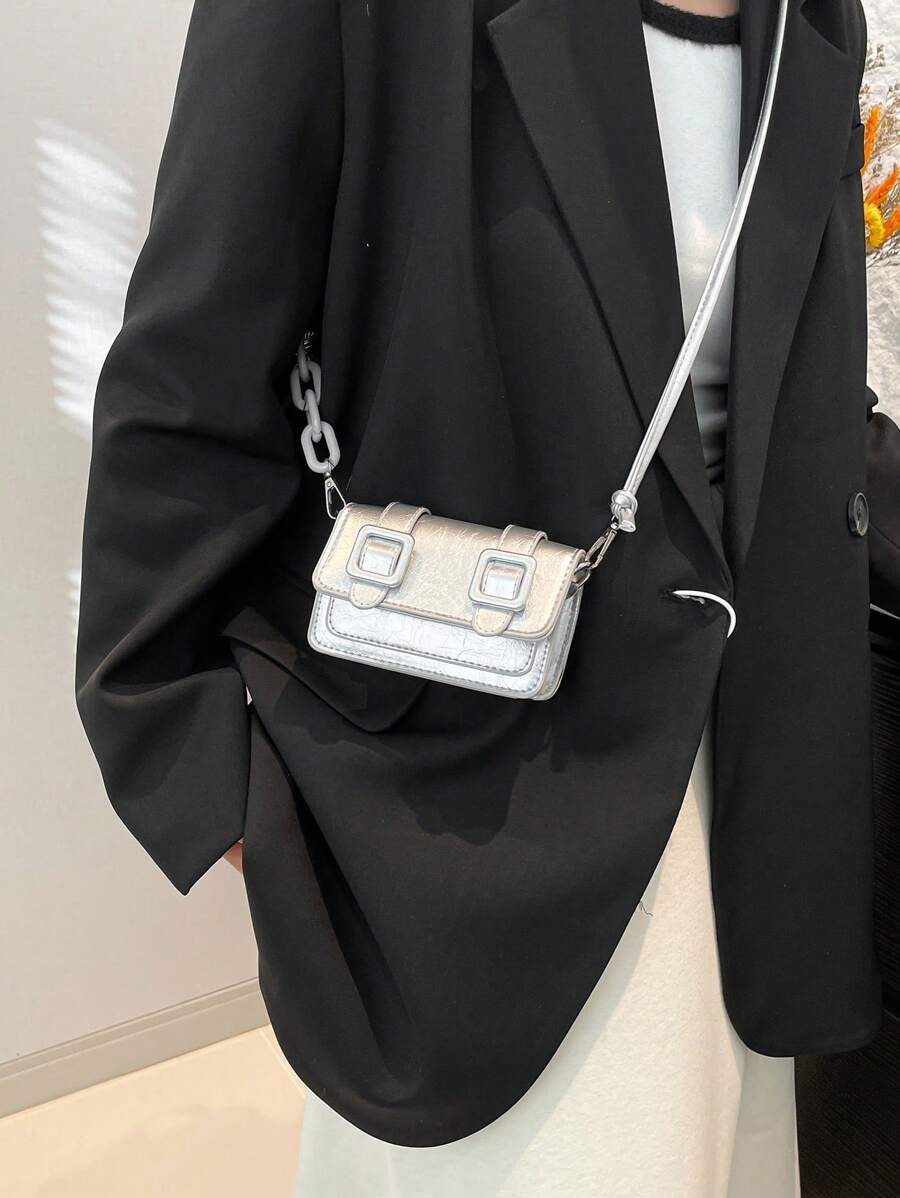 Women's Mini Lipstick Shape Candy Crossbody Bag Fashion Versatile Shoulder Purse Autumn Winter Small Handbag For Travel Or Casual Wear