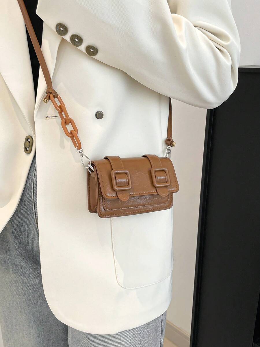 Women's Mini Lipstick Shape Candy Crossbody Bag Fashion Versatile Shoulder Purse Autumn Winter Small Handbag For Travel Or Casual Wear