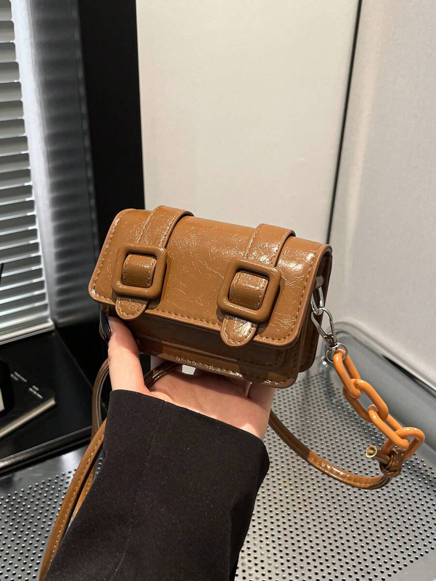 Women's Mini Lipstick Shape Candy Crossbody Bag Fashion Versatile Shoulder Purse Autumn Winter Small Handbag For Travel Or Casual Wear