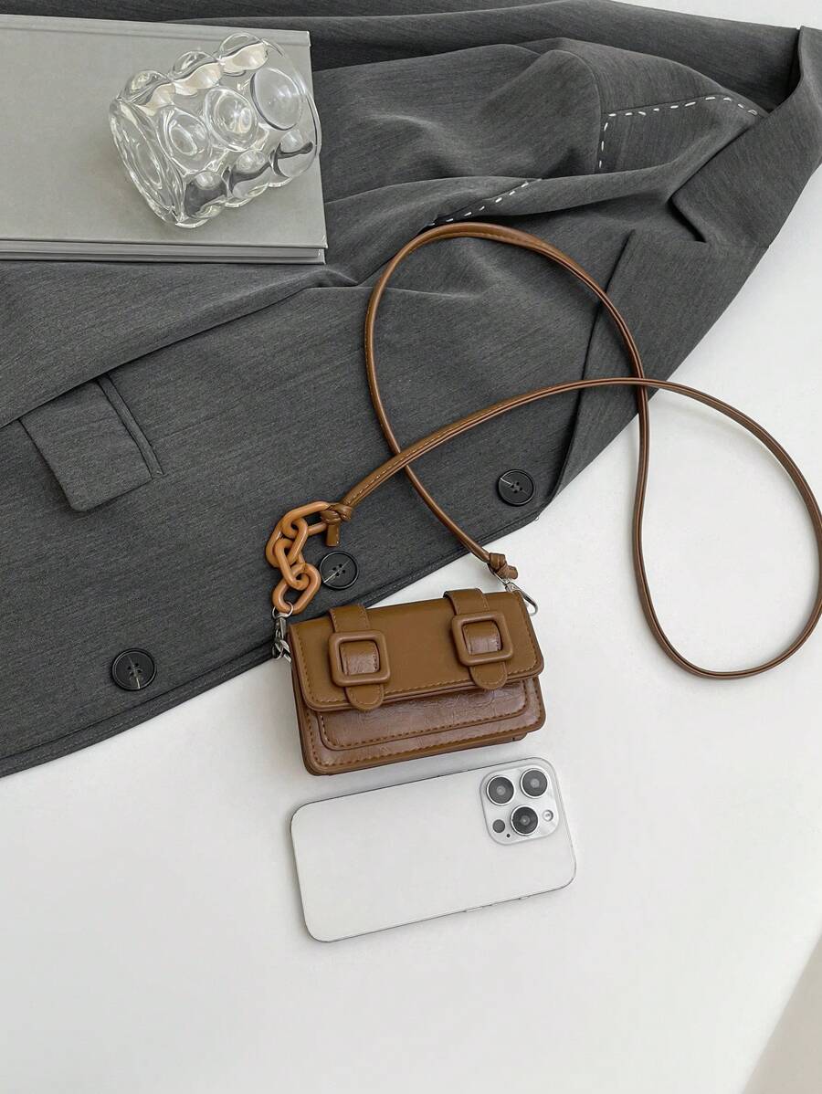 Women's Mini Lipstick Shape Candy Crossbody Bag Fashion Versatile Shoulder Purse Autumn Winter Small Handbag For Travel Or Casual Wear