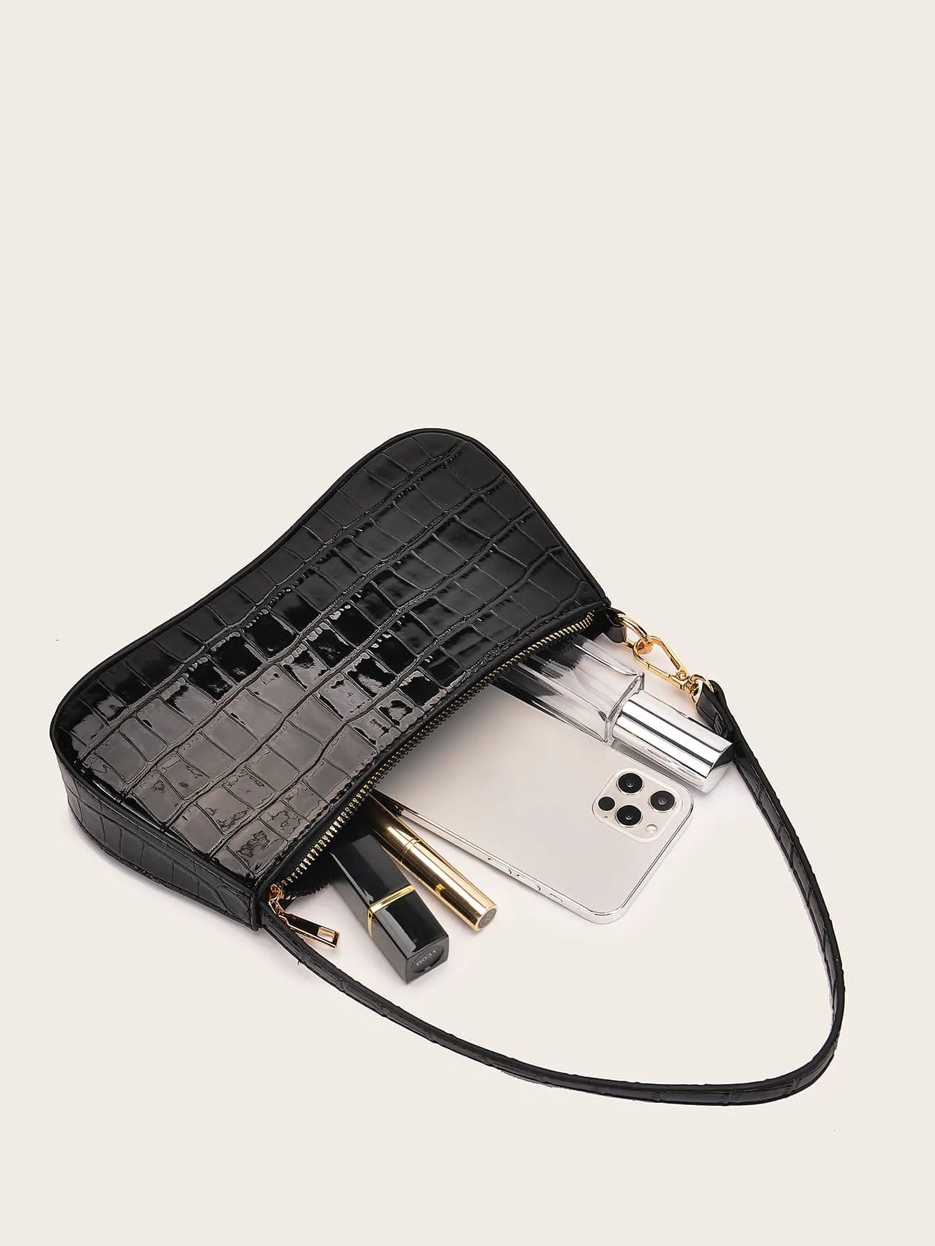 Women's Crocodile Embossed Evening Clutch Bag Fashion Party Purse Matching With Dress Wedding Bridal Prom Birthday Valentine Formal Outfit