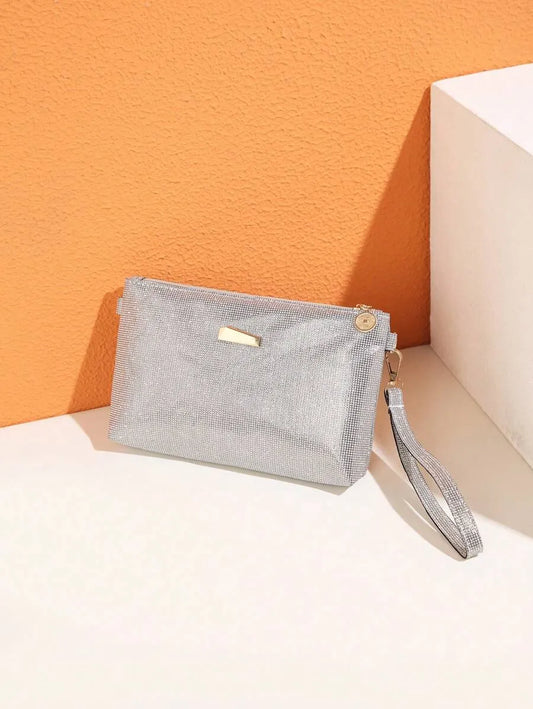 Women's Mini Brick Style Solid Color Shoulder Bag Minimalist Plain Clutch Crossbody Purse With Chain Strap Casual Travel Fashion Bag