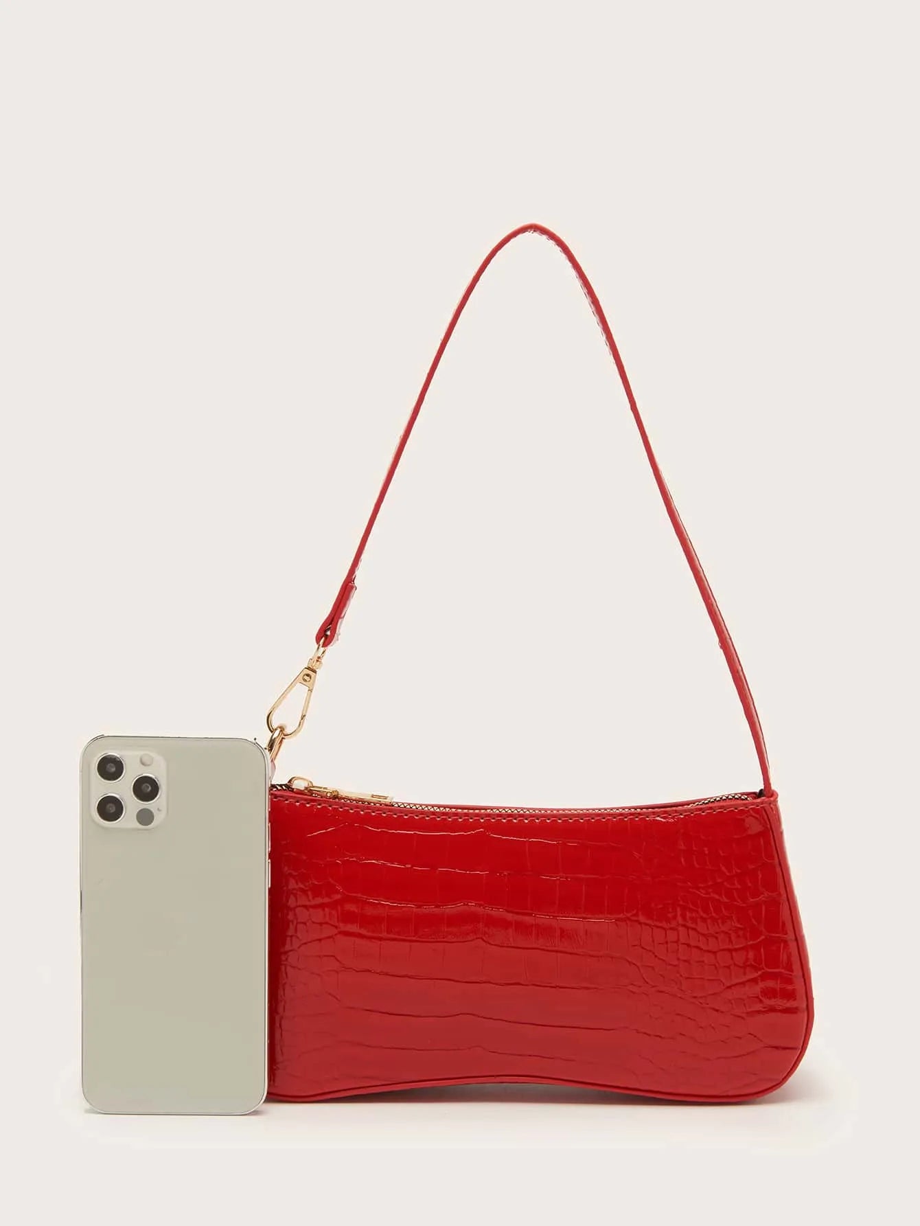 Women's Crocodile Embossed Evening Clutch Bag Fashion Party Purse Matching With Dress Wedding Bridal Prom Birthday Valentine Formal Outfit