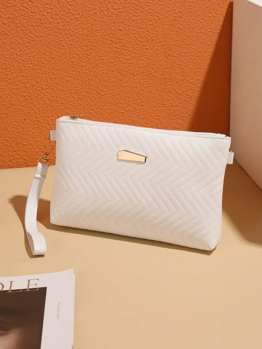 Women's Mini Brick Style Solid Color Shoulder Bag Minimalist Plain Clutch Crossbody Purse With Chain Strap Casual Travel Fashion Bag