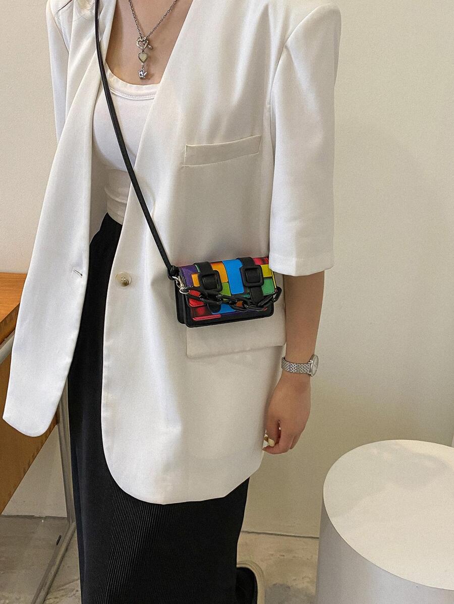 Women's Mini Lipstick Shape Candy Crossbody Bag Fashion Versatile Shoulder Purse Autumn Winter Small Handbag For Travel Or Casual Wear