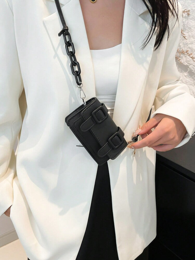 Women's Mini Lipstick Shape Candy Crossbody Bag Fashion Versatile Shoulder Purse Autumn Winter Small Handbag For Travel Or Casual Wear