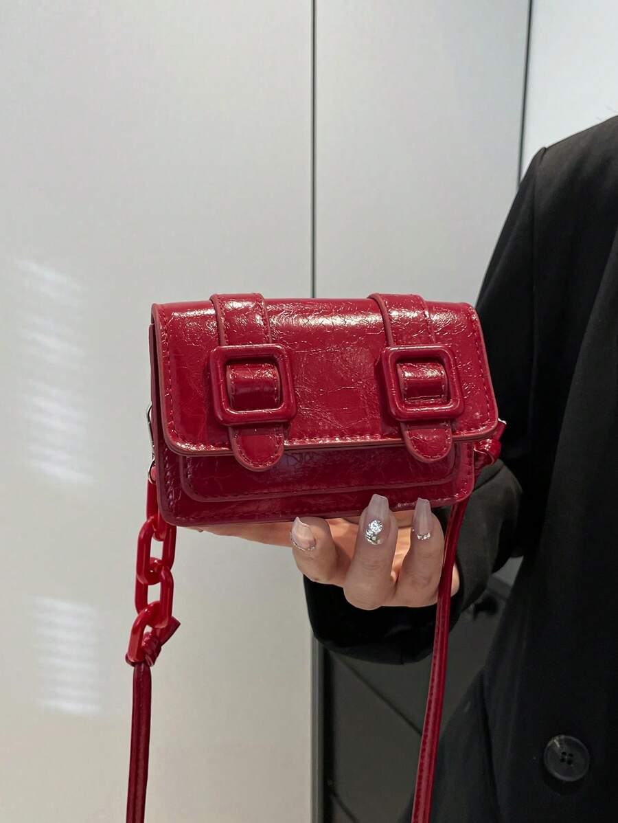 Women's Mini Lipstick Shape Candy Crossbody Bag Fashion Versatile Shoulder Purse Autumn Winter Small Handbag For Travel Or Casual Wear