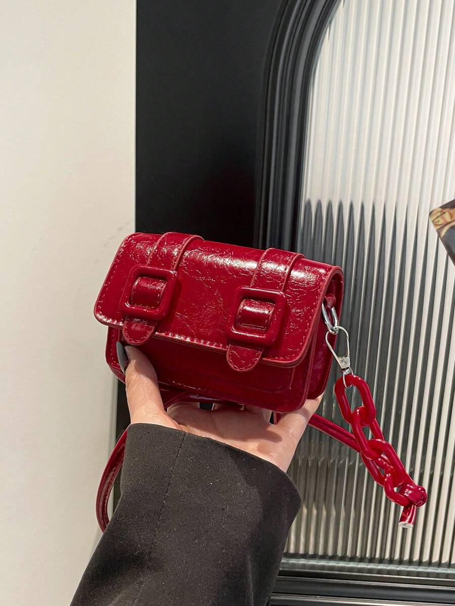 Women's Mini Lipstick Shape Candy Crossbody Bag Fashion Versatile Shoulder Purse Autumn Winter Small Handbag For Travel Or Casual Wear