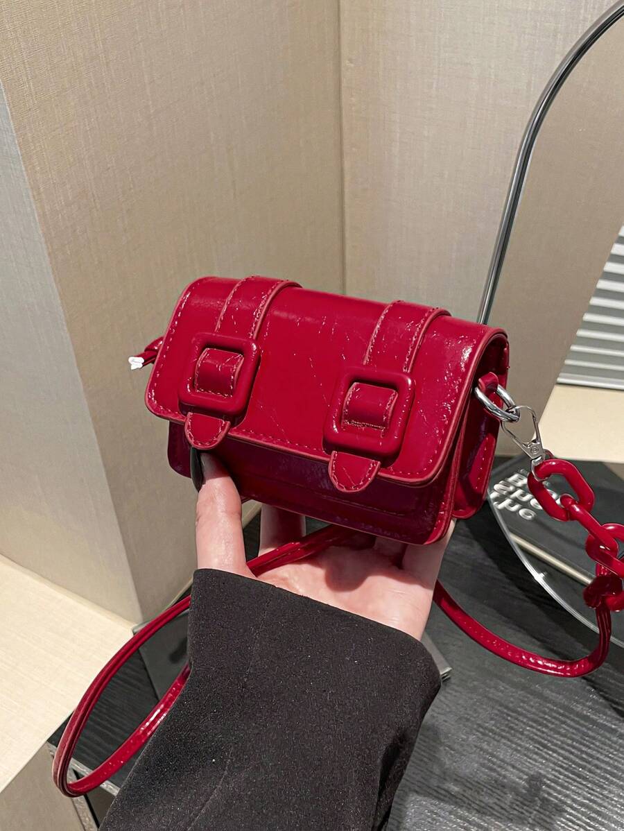 Women's Mini Lipstick Shape Candy Crossbody Bag Fashion Versatile Shoulder Purse Autumn Winter Small Handbag For Travel Or Casual Wear