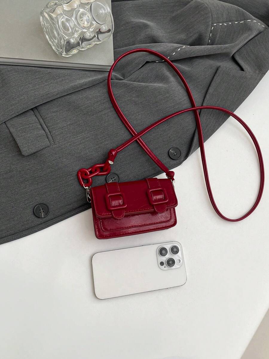 Women's Mini Lipstick Shape Candy Crossbody Bag Fashion Versatile Shoulder Purse Autumn Winter Small Handbag For Travel Or Casual Wear