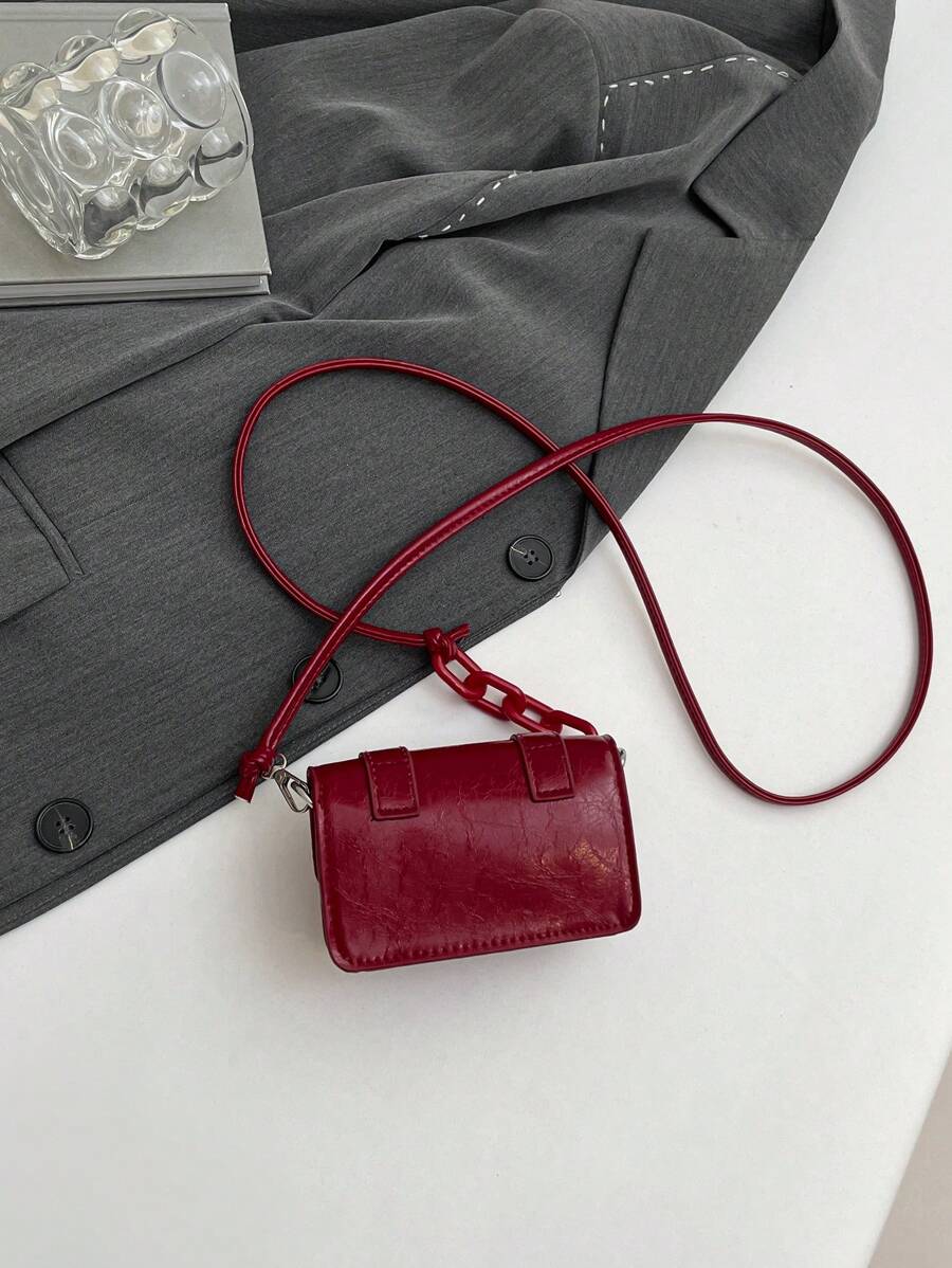 Women's Mini Lipstick Shape Candy Crossbody Bag Fashion Versatile Shoulder Purse Autumn Winter Small Handbag For Travel Or Casual Wear