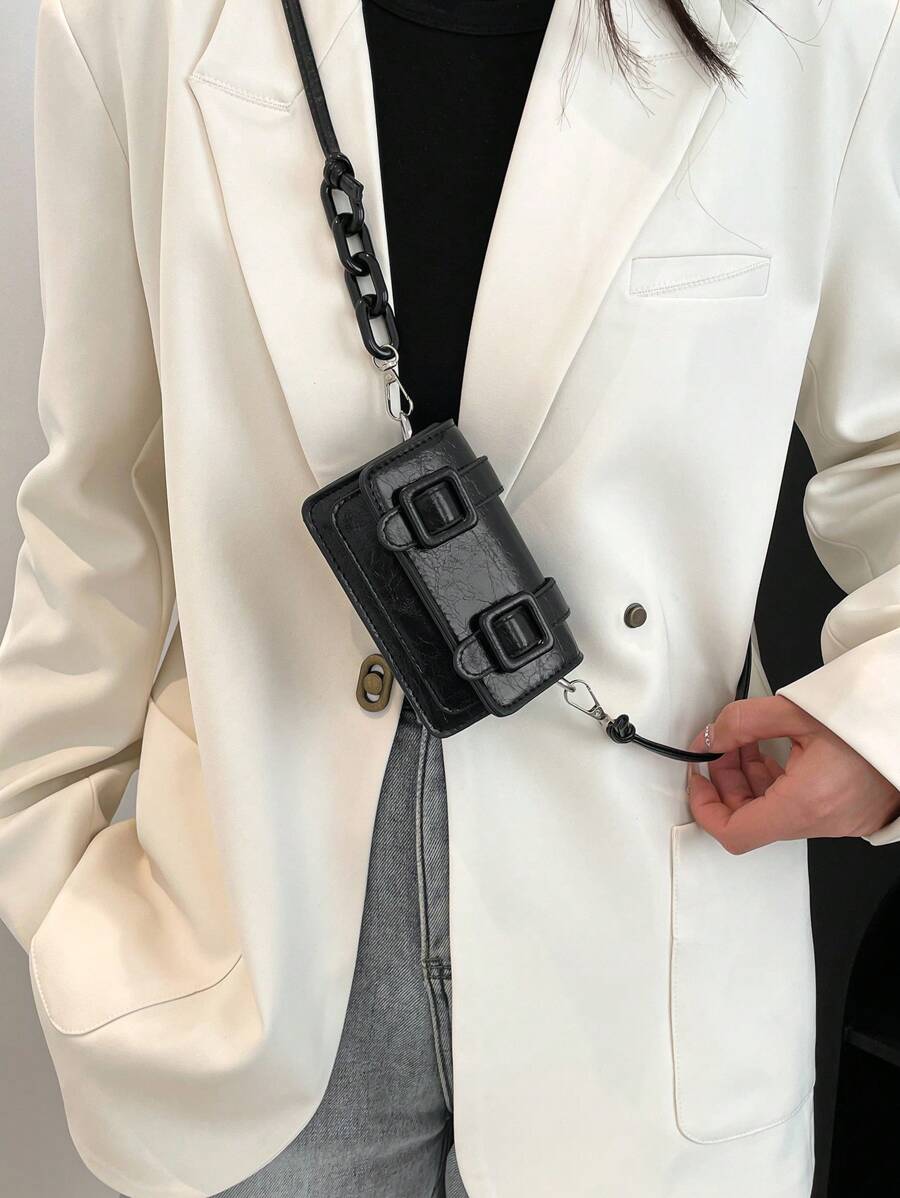 Women's Mini Lipstick Shape Candy Crossbody Bag Fashion Versatile Shoulder Purse Autumn Winter Small Handbag For Travel Or Casual Wear