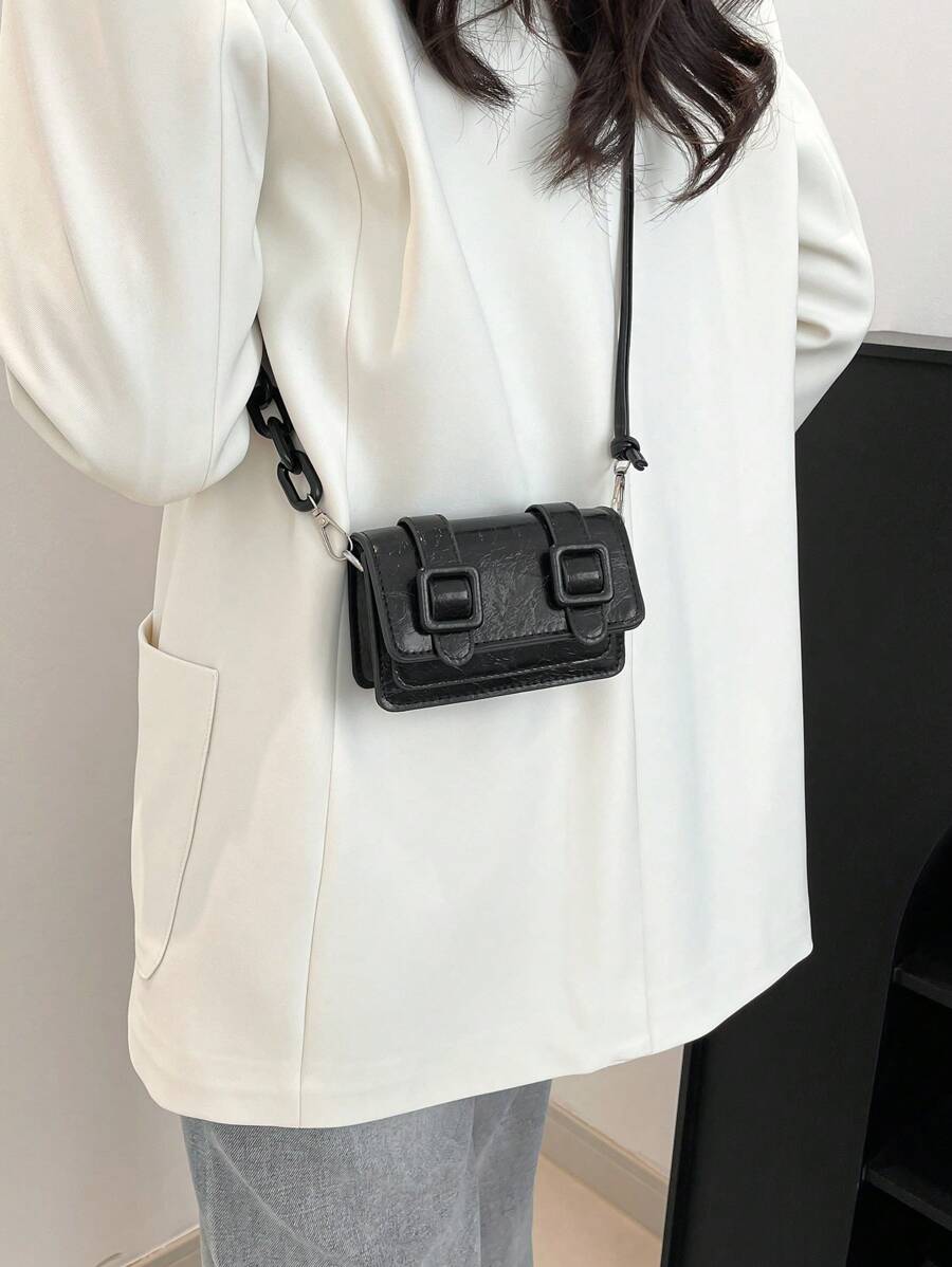 Women's Mini Lipstick Shape Candy Crossbody Bag Fashion Versatile Shoulder Purse Autumn Winter Small Handbag For Travel Or Casual Wear