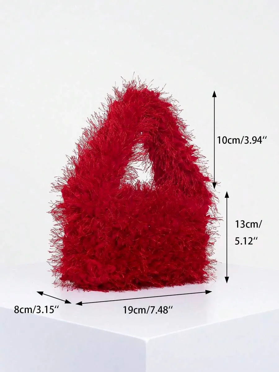 Women's Elegant 3D Rose Flower Tote Bag Evening Party Handbag Wedding Purse Bride Bridesmaid Banquet Birthday Gift Bag Romantic Dress Match