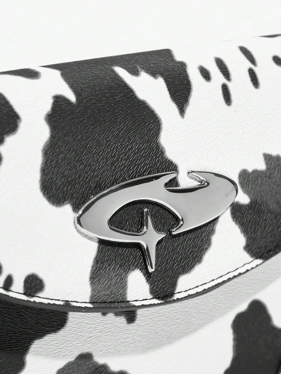 Women's Shoulder Hobo Bag With Metal Chain Strap Retro Y2K Vintage Fashion Icon Style Versatile Casual Street Crossbody Purse For Women