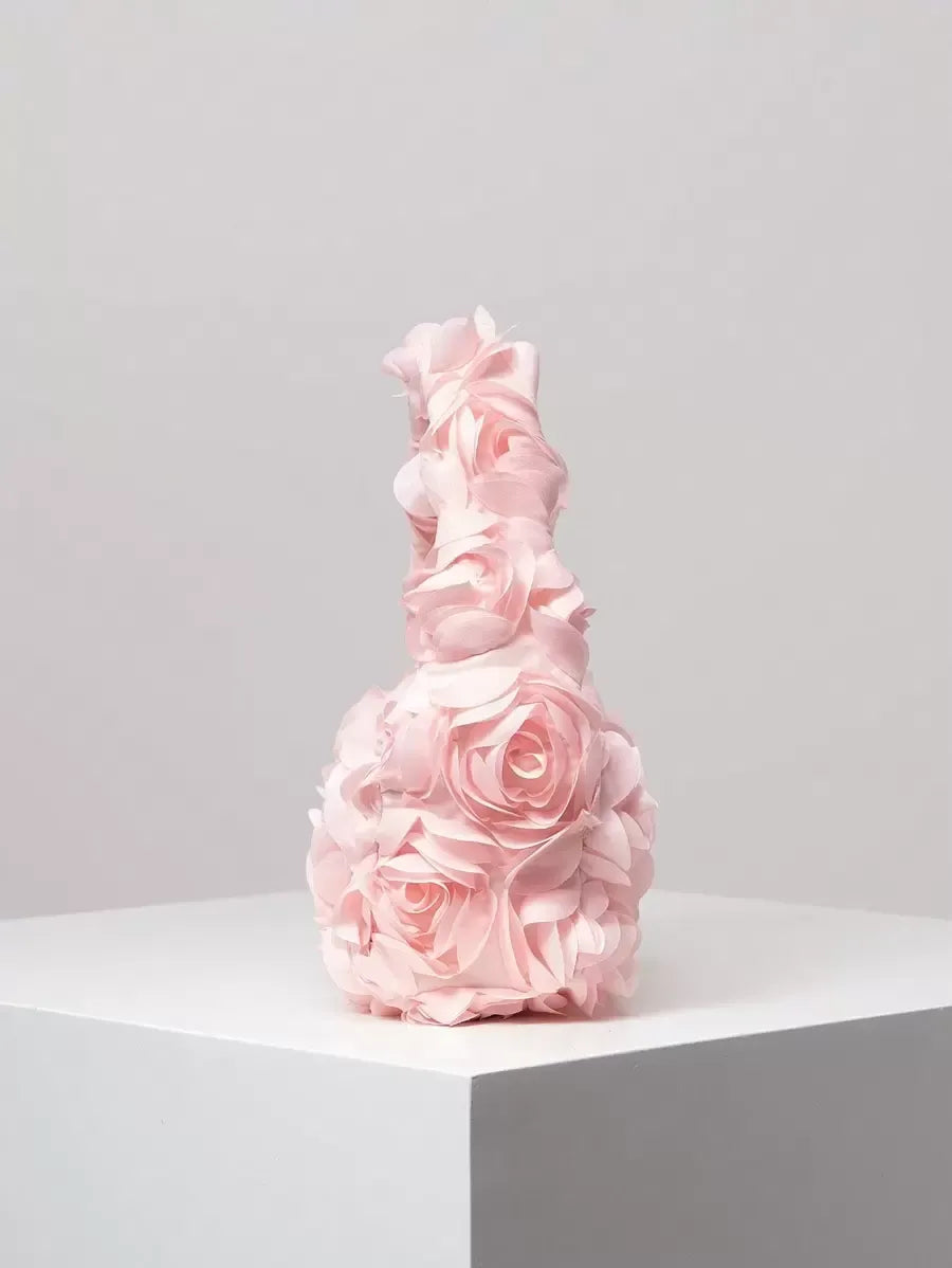 Women's Elegant 3D Rose Flower Tote Bag Evening Party Handbag Wedding Purse Bride Bridesmaid Banquet Birthday Gift Bag Romantic Dress Match