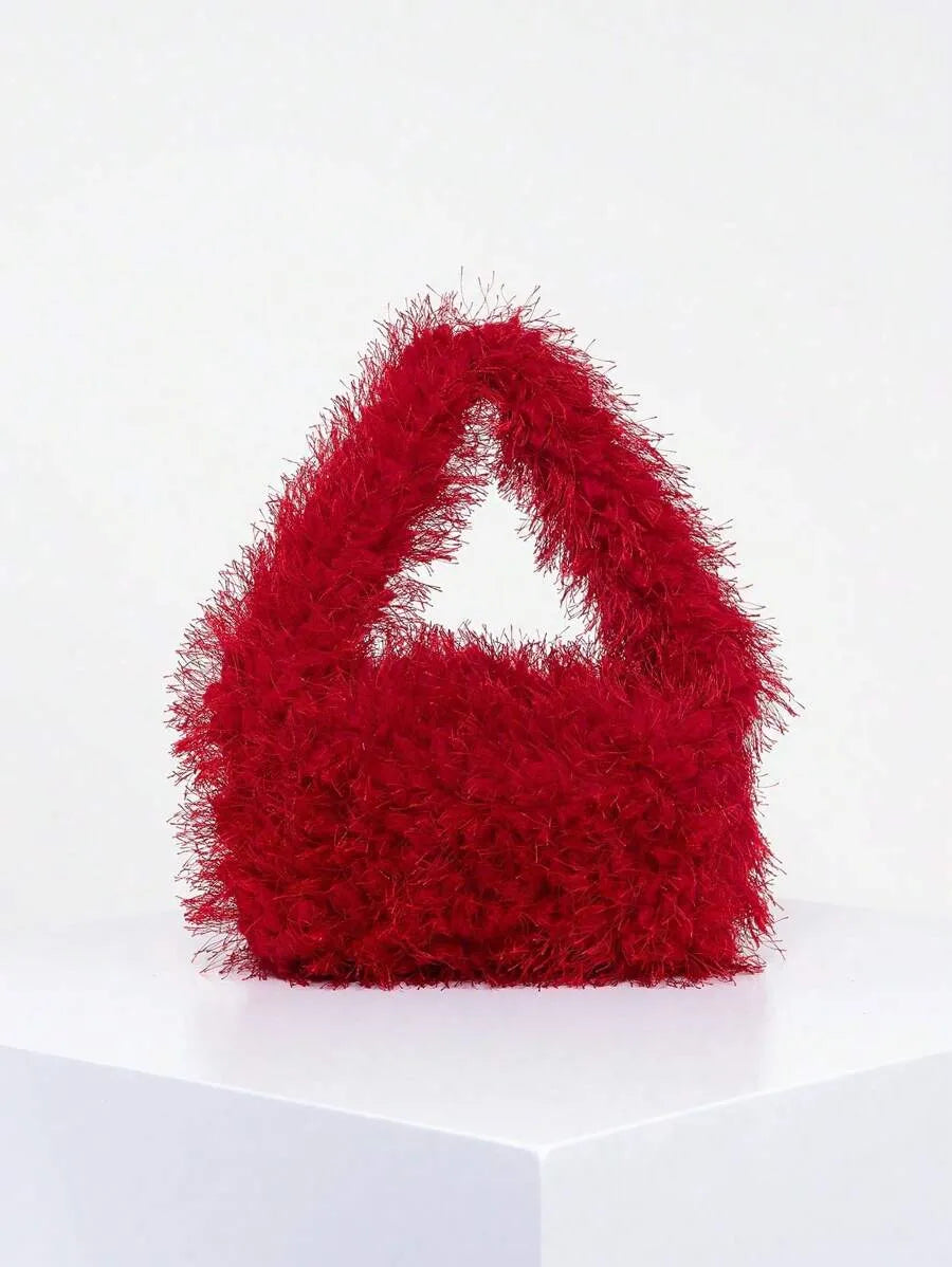 Women's Elegant 3D Rose Flower Tote Bag Evening Party Handbag Wedding Purse Bride Bridesmaid Banquet Birthday Gift Bag Romantic Dress Match