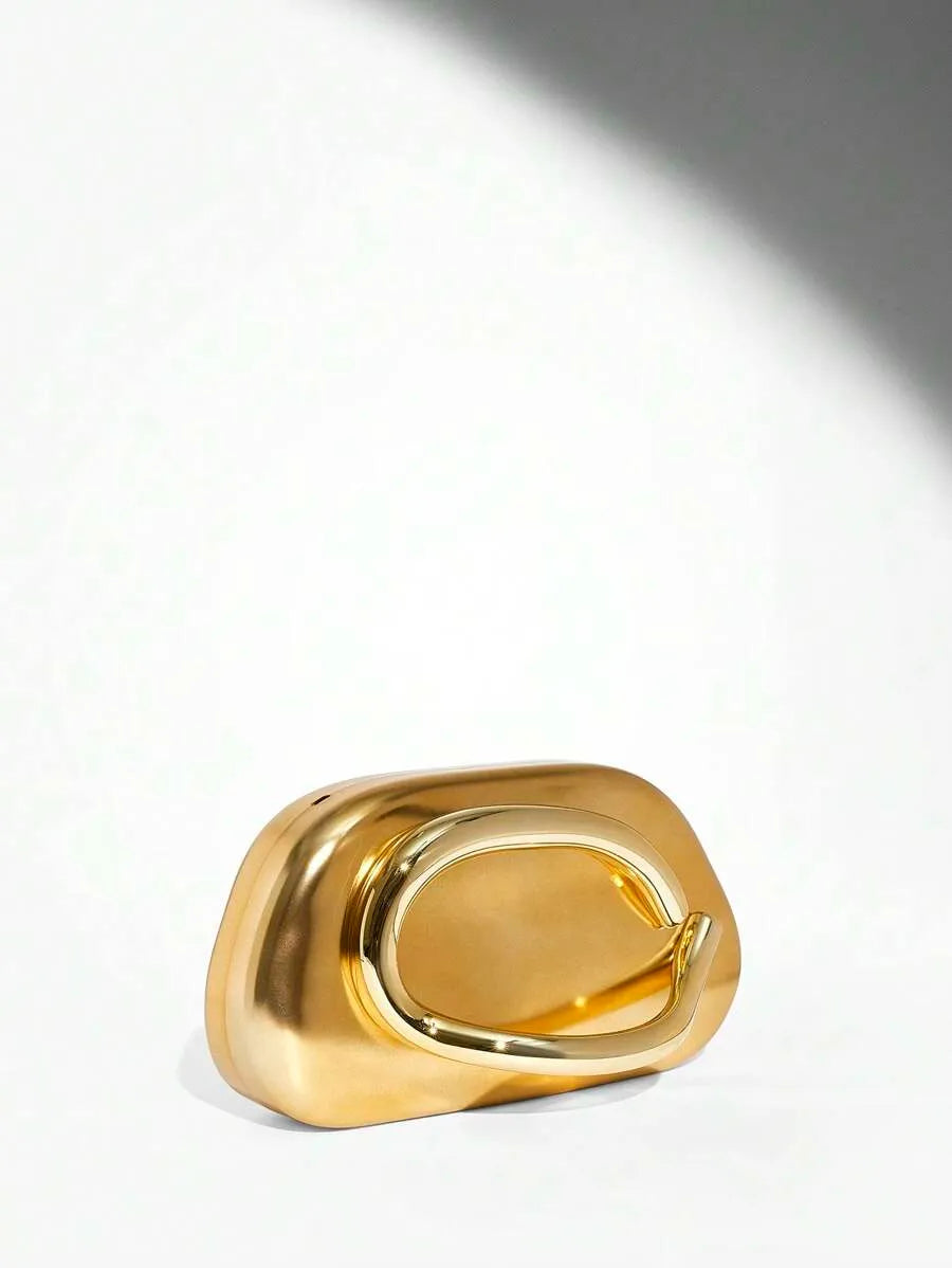 Women's Metallic Effect Evening Party Clutch Bag Fashion Elegant Wedding Bridal Bridesmaid Purse Perfect For Prom Holiday Sequin Outfit