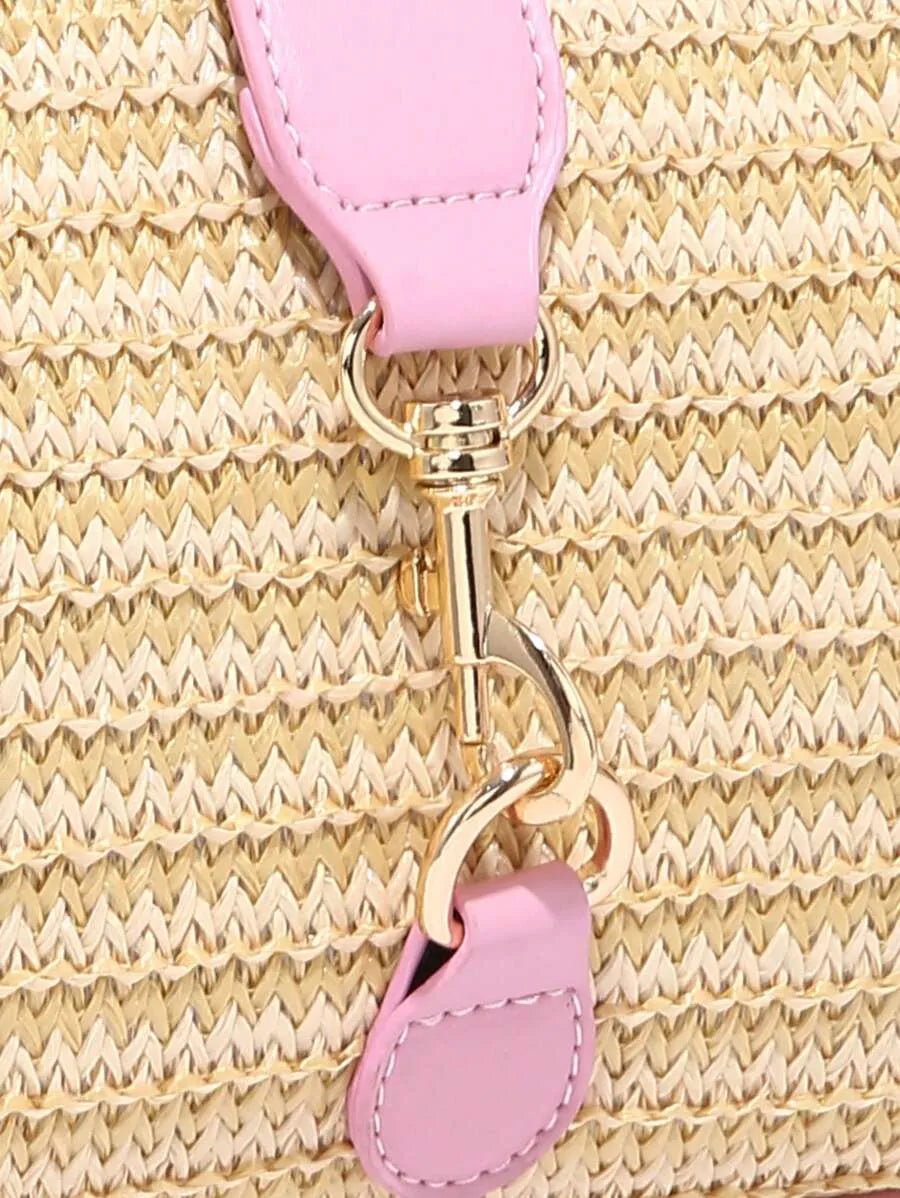 Women's Retro Crescent Shoulder Bag With Hook Decor Adjustable Strap Novachic Minimalist Crossbody Purse For Date Outing Party Casual