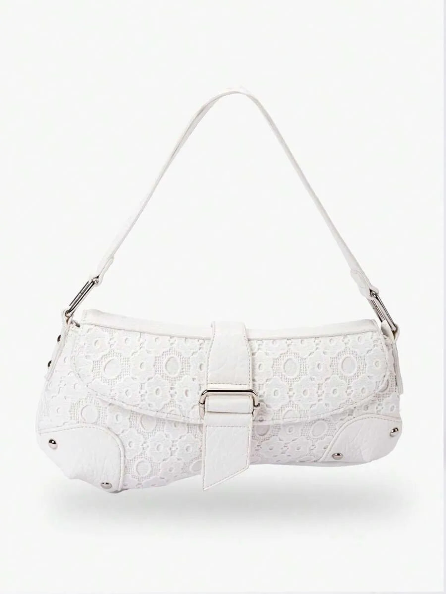 Women's Silver Textured Woven Clutch Bag Vintage Beaded Flap Evening Purse Bride Party Wedding Prom Birthday Dinner Formal Dress Handbag